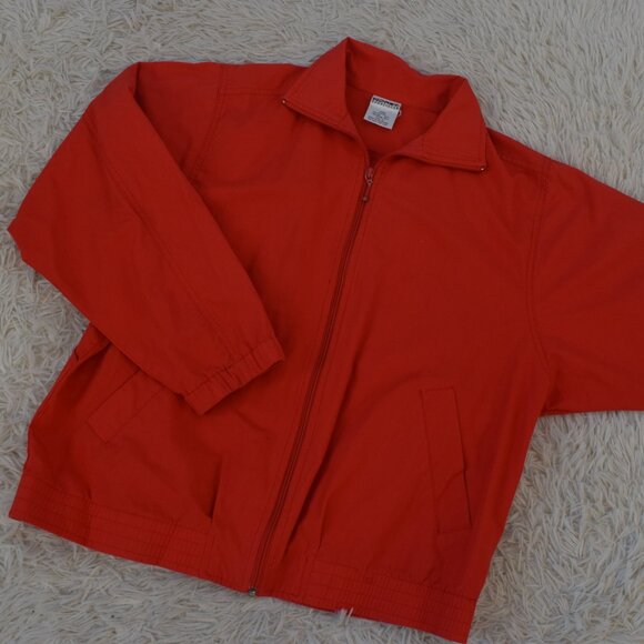 Vintage 90s Koret Francisca Lightweight Cotton/Poly‎ Full-Zip Jacket | size M - Picture 13 of 14